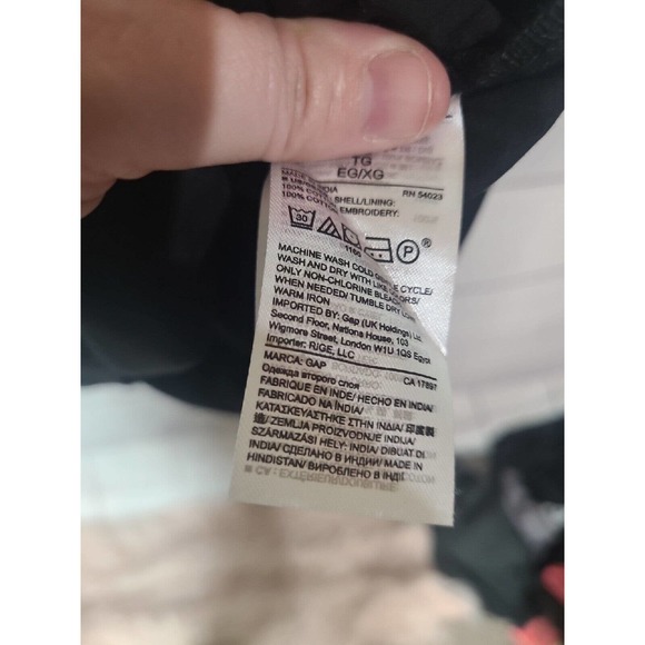 NWT Old Navy Black Off The Shoulder Eyelet Tie Waist Dress Womans Size XL - Picture 6 of 6